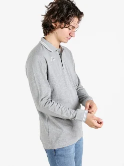 Kappa Polo da uomo in cotone a maniche lunghe