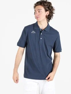 Kappa Polo da uomo in cotone a manica corta con logo