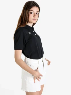 Kappa Polo donna in cotone a maniche corte con logo