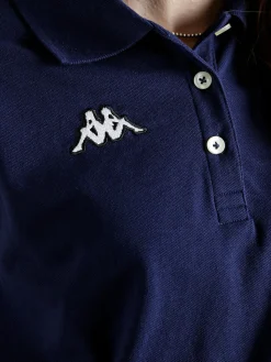 Kappa Polo donna smanicata in cotone con logo