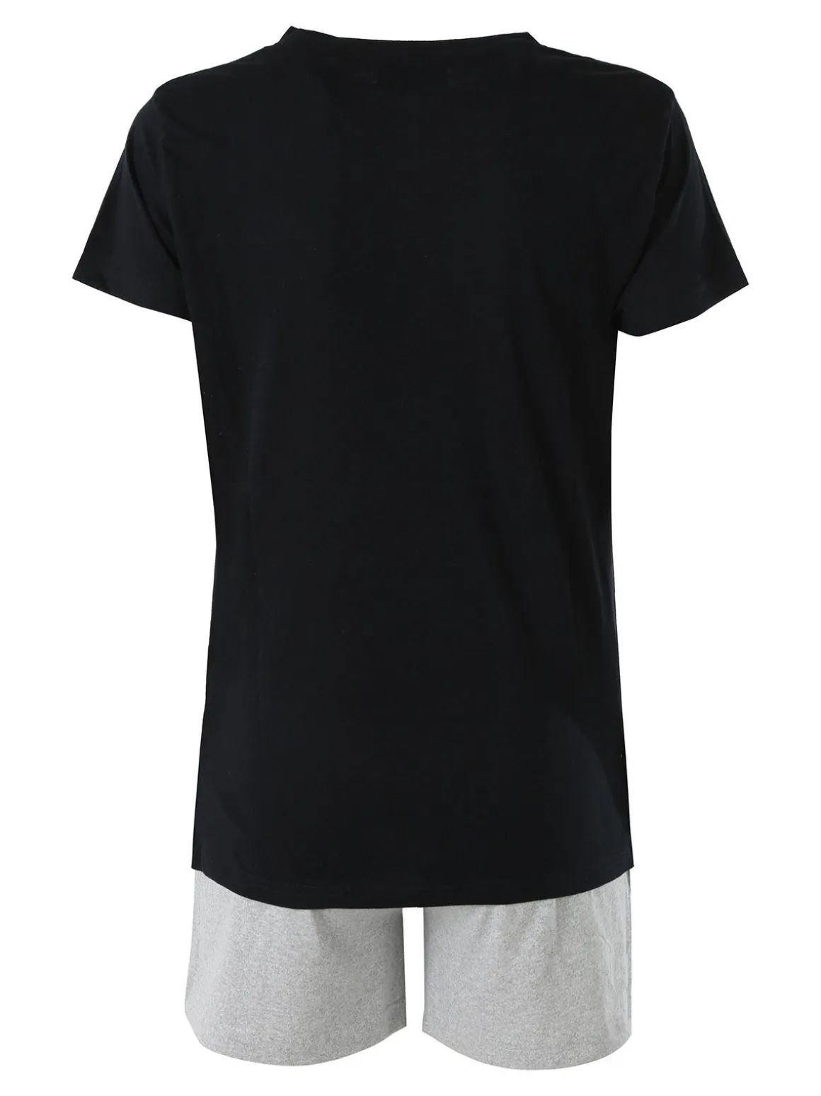 Kappa Set completo corto da donna in cotone - nero