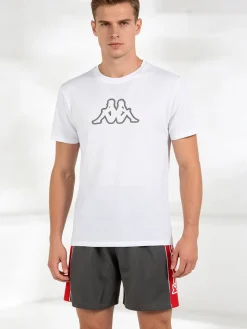 Kappa Set corto da uomo in cotone con t-shirt e bermuda in felpa