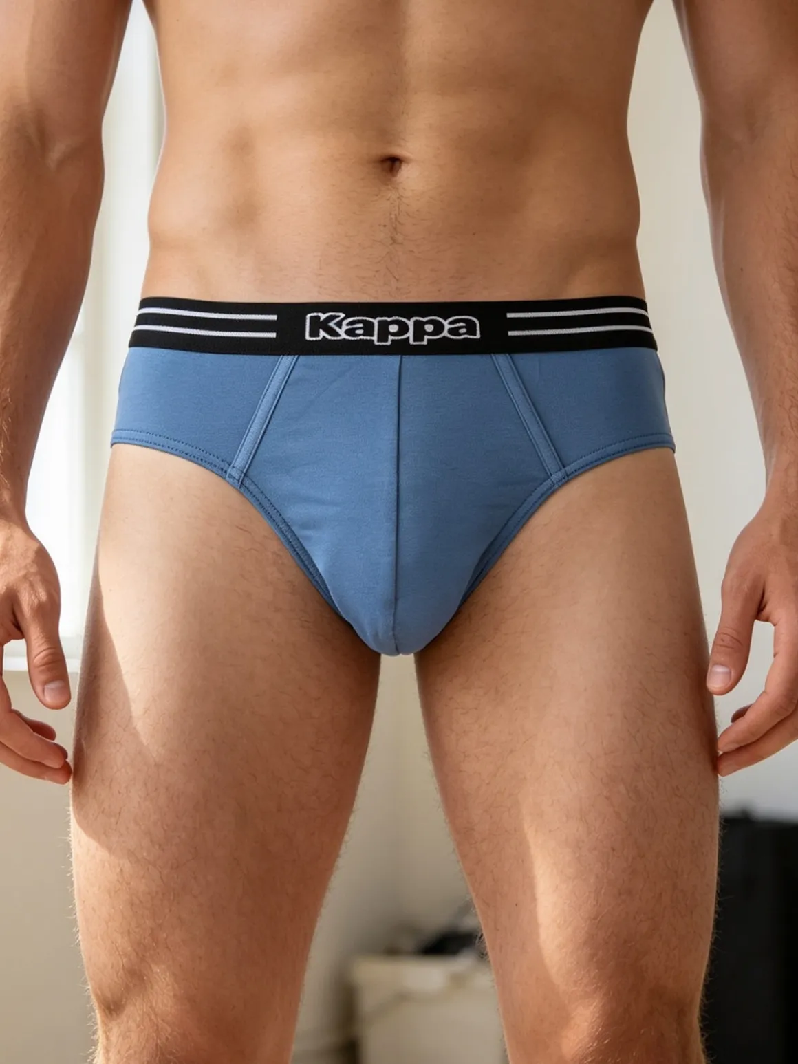 Kappa Slip uomo in cotone elasticizzato - blu