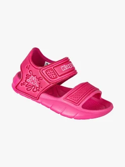 Kappa SPLASH Sandali da bambina in gomma con cinturino a strappo - fucsia