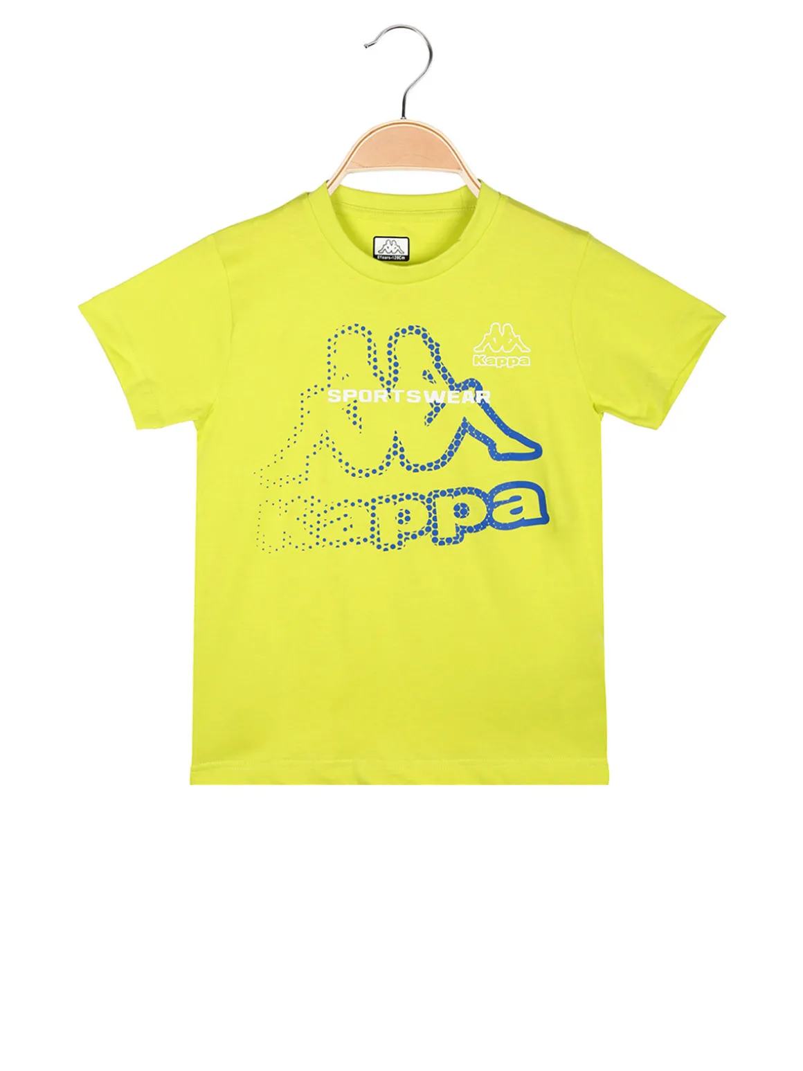 Kappa T-shirt da ragazzo con logo in cotone - limone