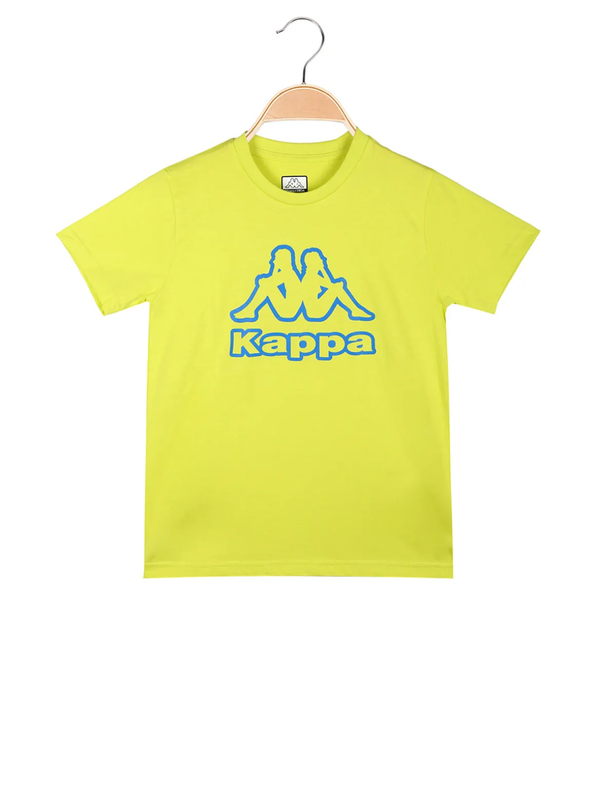 Kappa T-shirt da ragazzo in cotone con logo - limone
