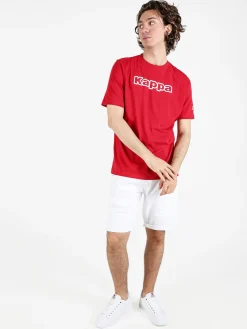 Kappa T-shirt da uomo in cotone con stampa scritta
