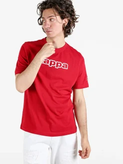 Kappa T-shirt da uomo in cotone con stampa scritta