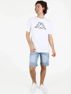 Kappa T-shirt da uomo in cotone con logo