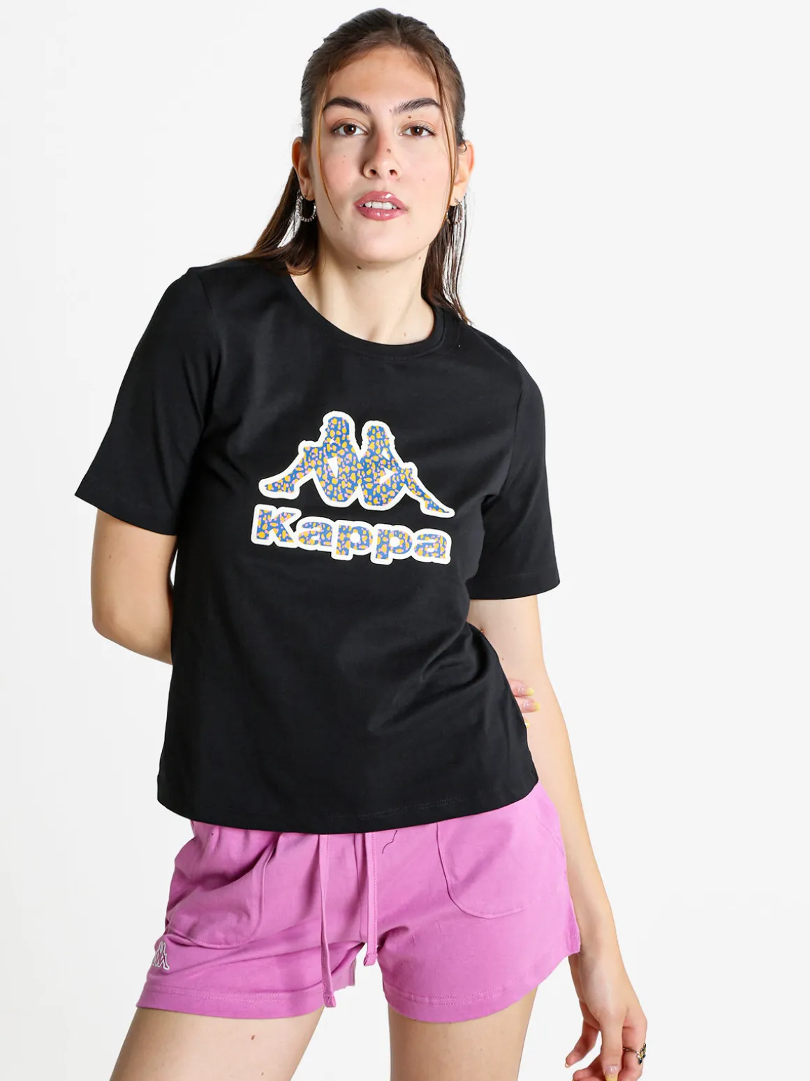 Kappa T-shirt donna in cotone con logo