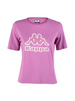 Kappa T-shirt donna in cotone con logo a pois