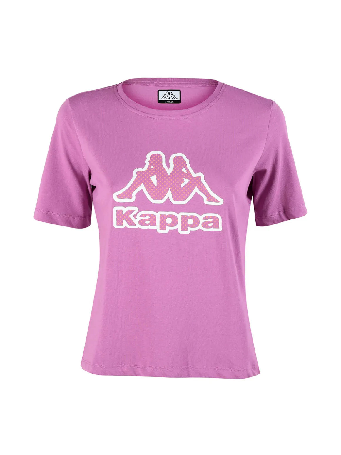 Kappa T-shirt donna in cotone con logo a pois