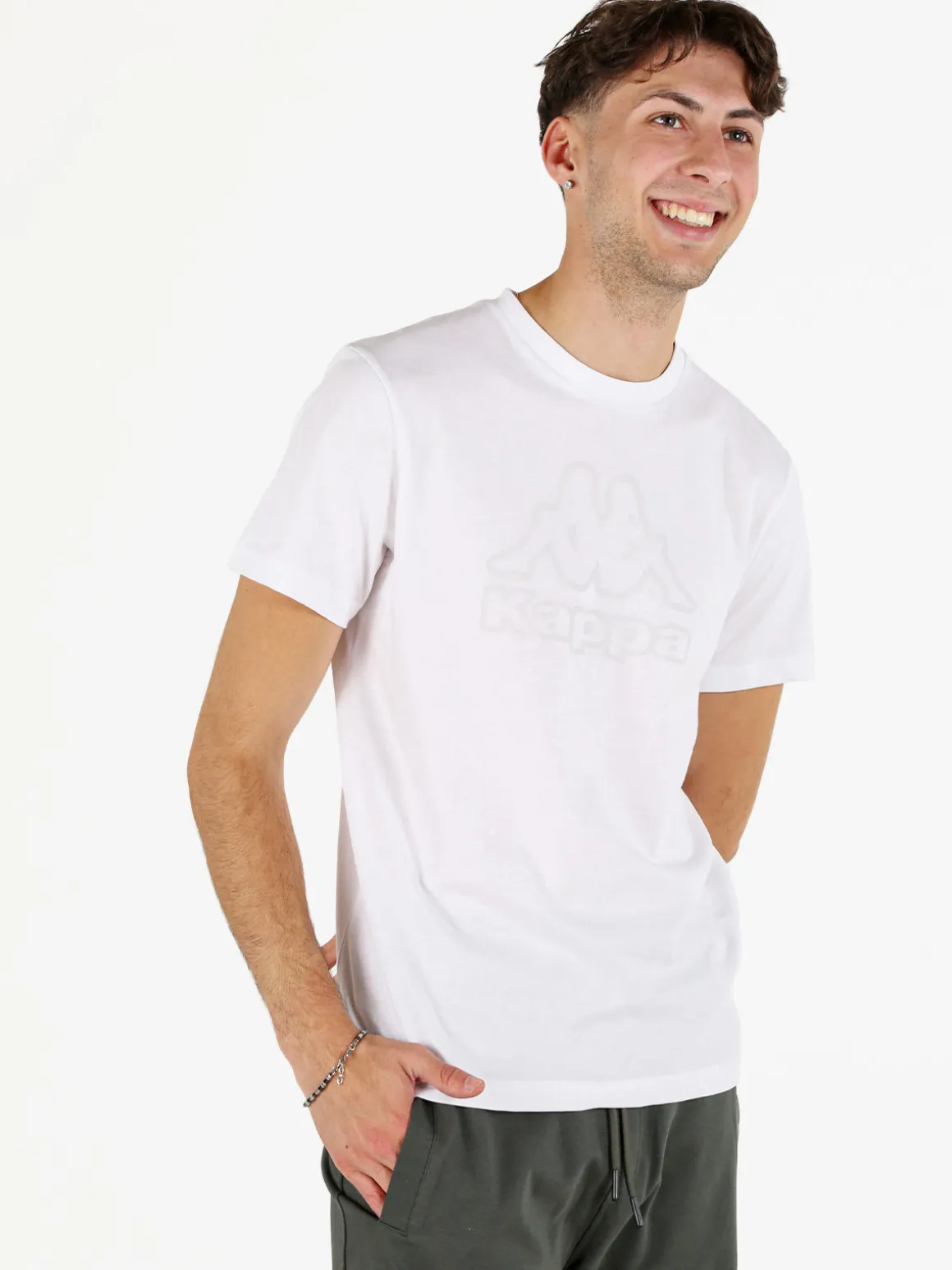 Kappa T-shirt uomo in cotone con logo