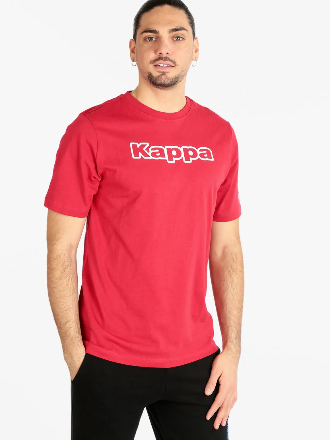 Kappa T-shirt uomo slim fit in cotone