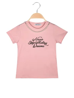 Karino Kids T-shirt da bambina con collana di perle