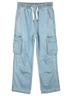 Keetop Jeans cargo da ragazzo con coulisse