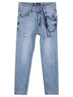 Keetop Jeans da ragazzo con catena