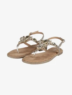 Keys Sandali in pelle con pietre donna