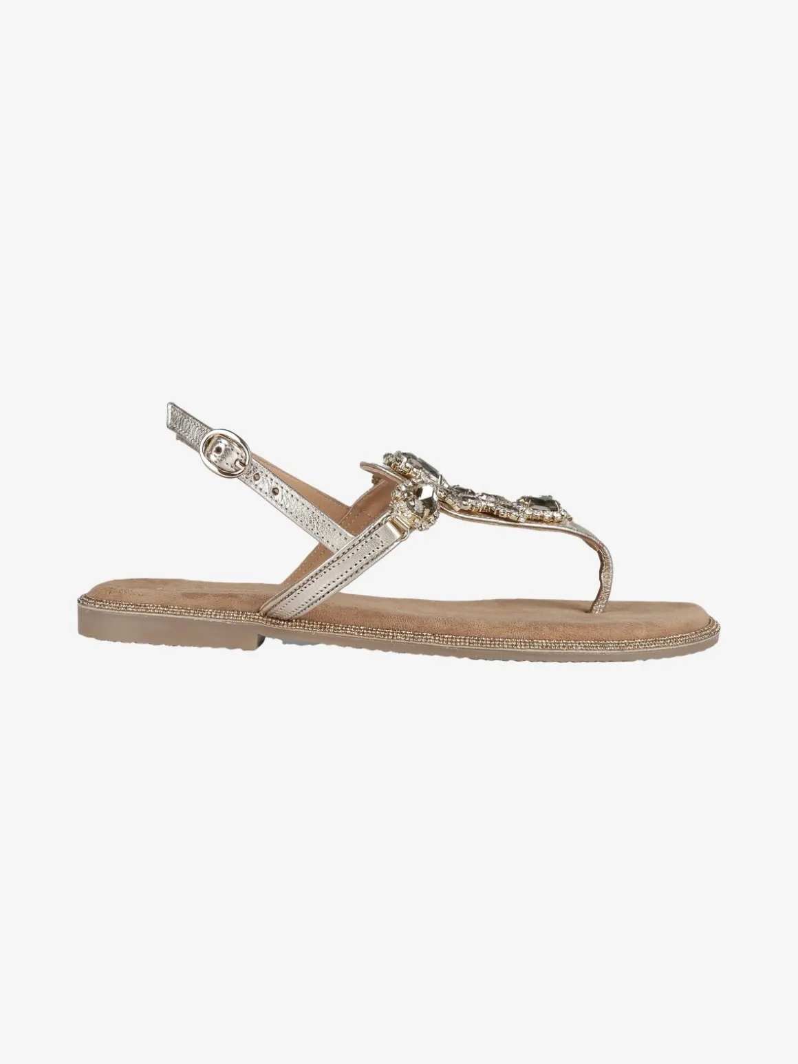 Keys Sandali in pelle con pietre donna