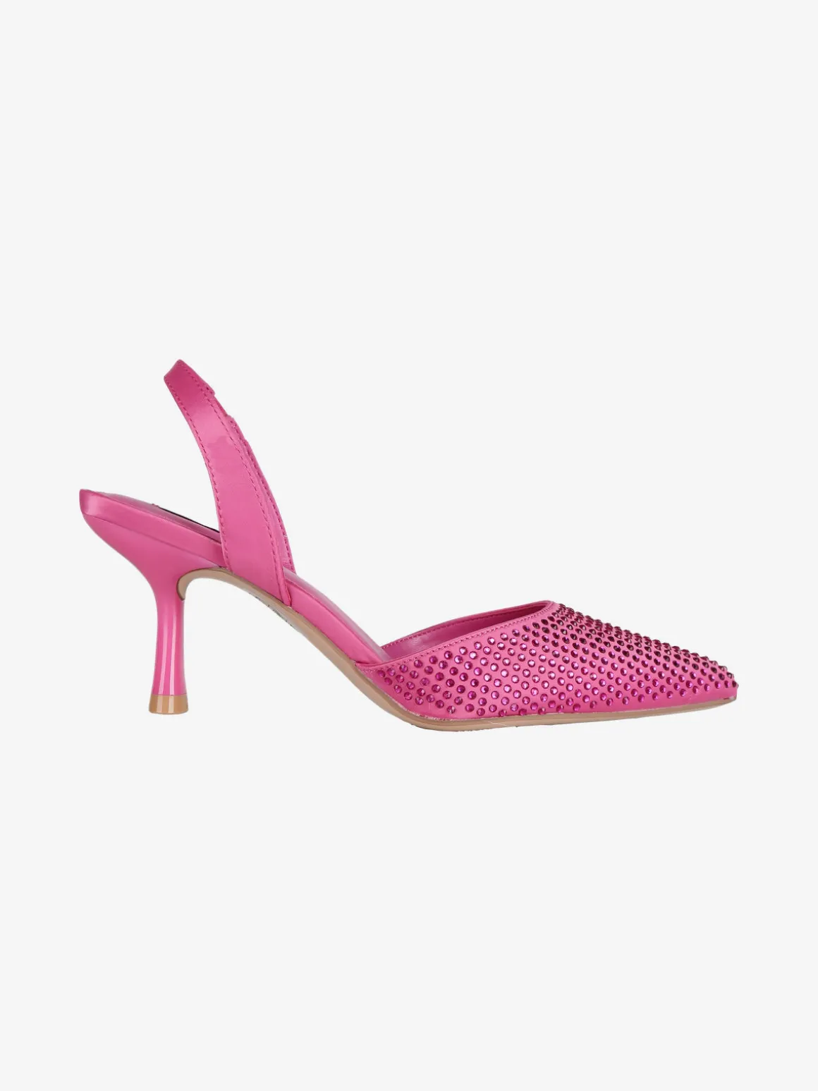 Keys Slingback donna con strass e tacco a rocchetto