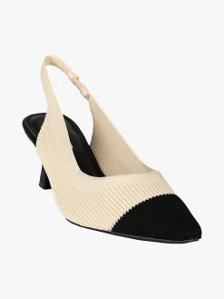 Keys Slingback donna in maglia bicolore con cinturino elastico