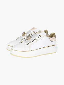 Keys Sneakers donna gioiello con platform - bianco