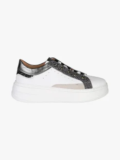 Keys Sneakers donna in pelle con borchie e platform