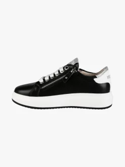 Keys Sneakers donna stringate con zip laterali e dettagli glitter