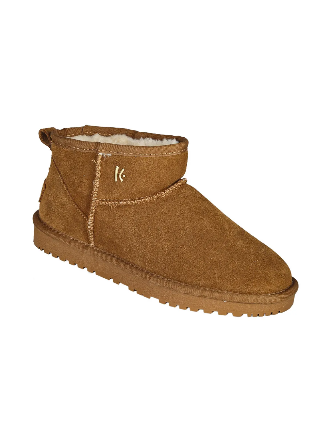 Keys Stivaletti donna mammut in pelle - cammello
