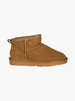 Keys Stivaletti donna mammut in pelle - cammello