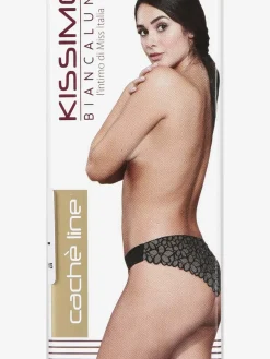 Kissimo Slip donna vita bassa invisibile con pizzo
