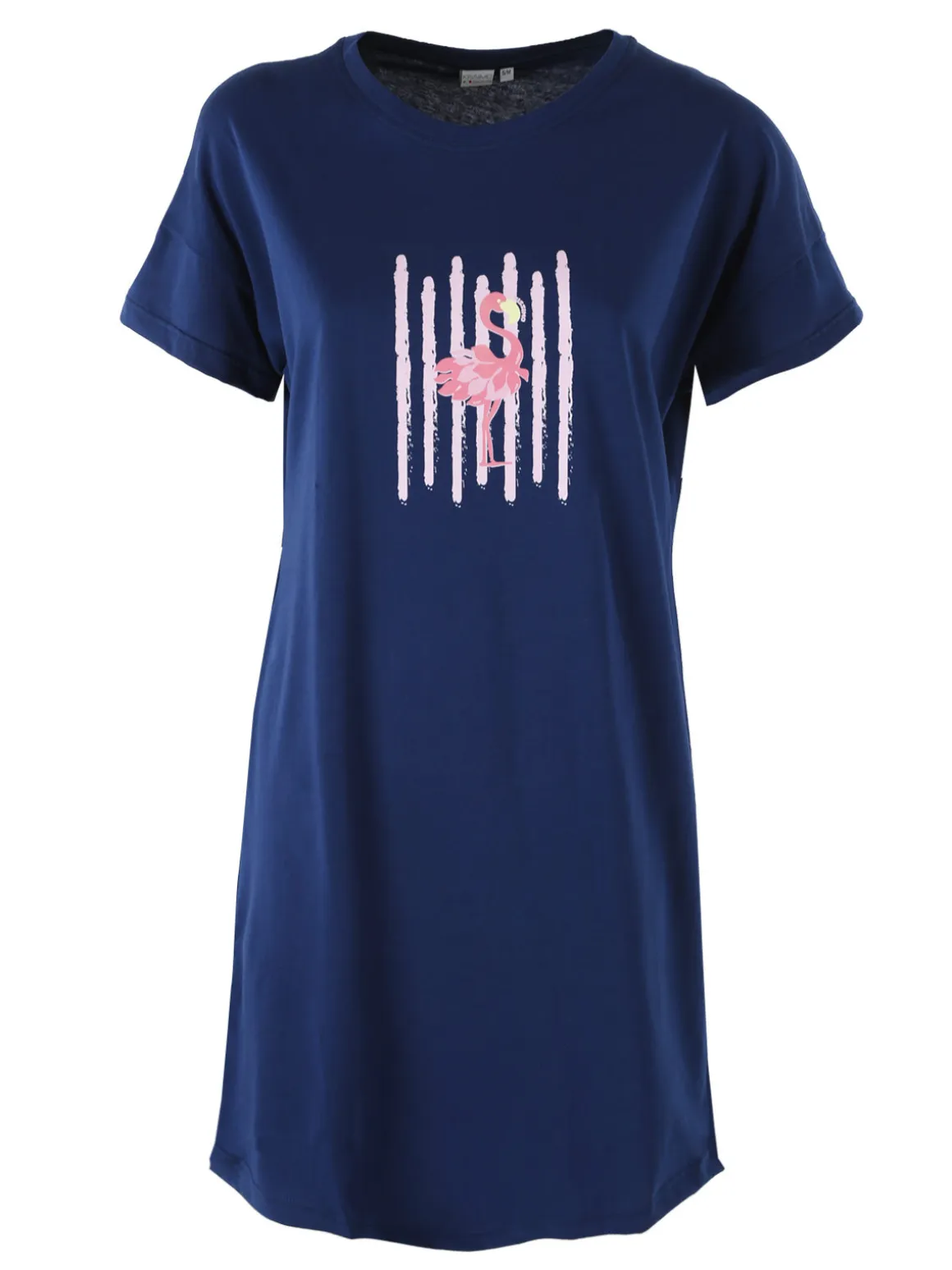 Kissimo Vestitino da donna in cotone a maniche corte - blu
