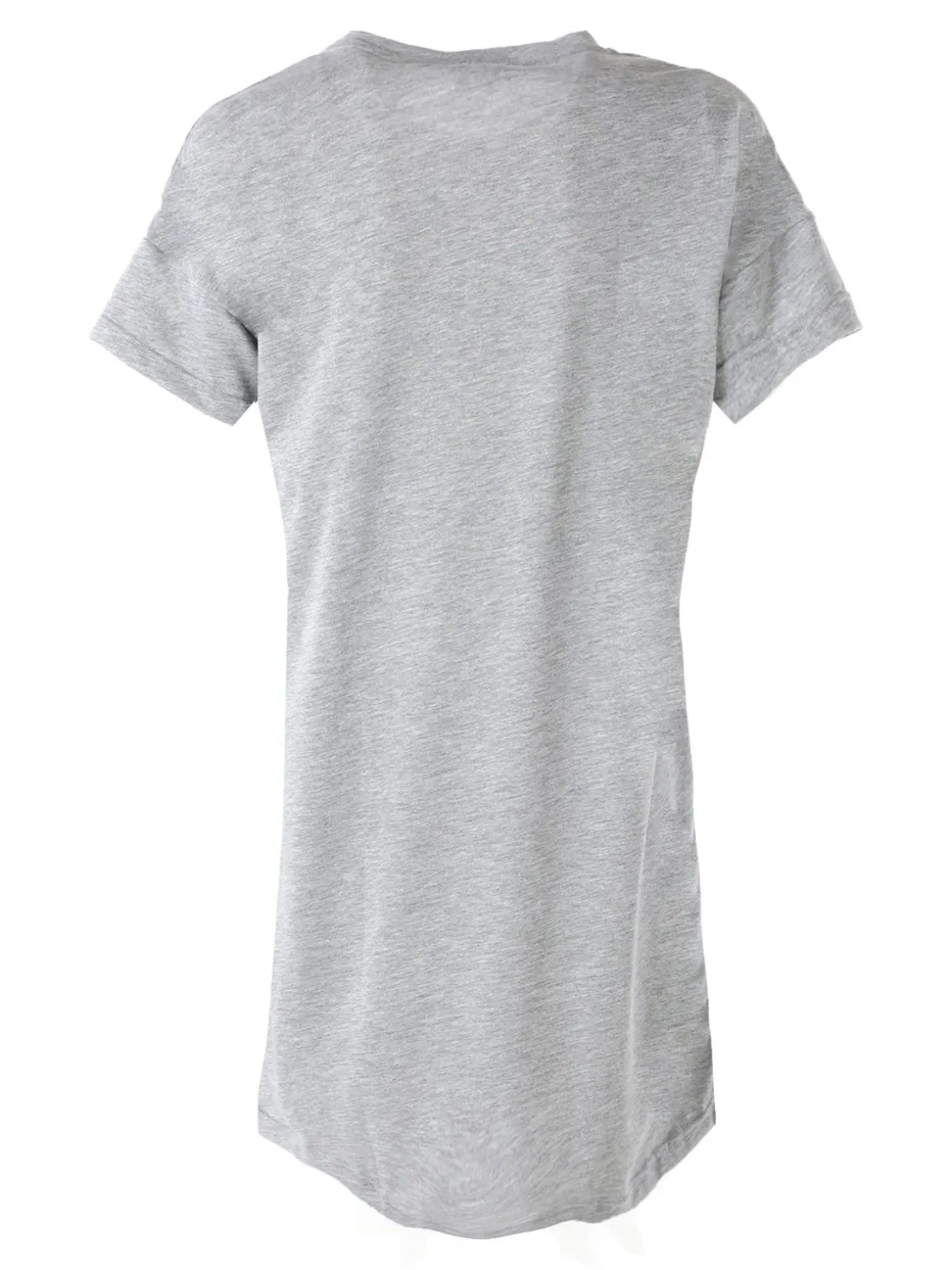 Kissimo Vestitino donna in cotone a maniche corte con stampa scritta - grigio