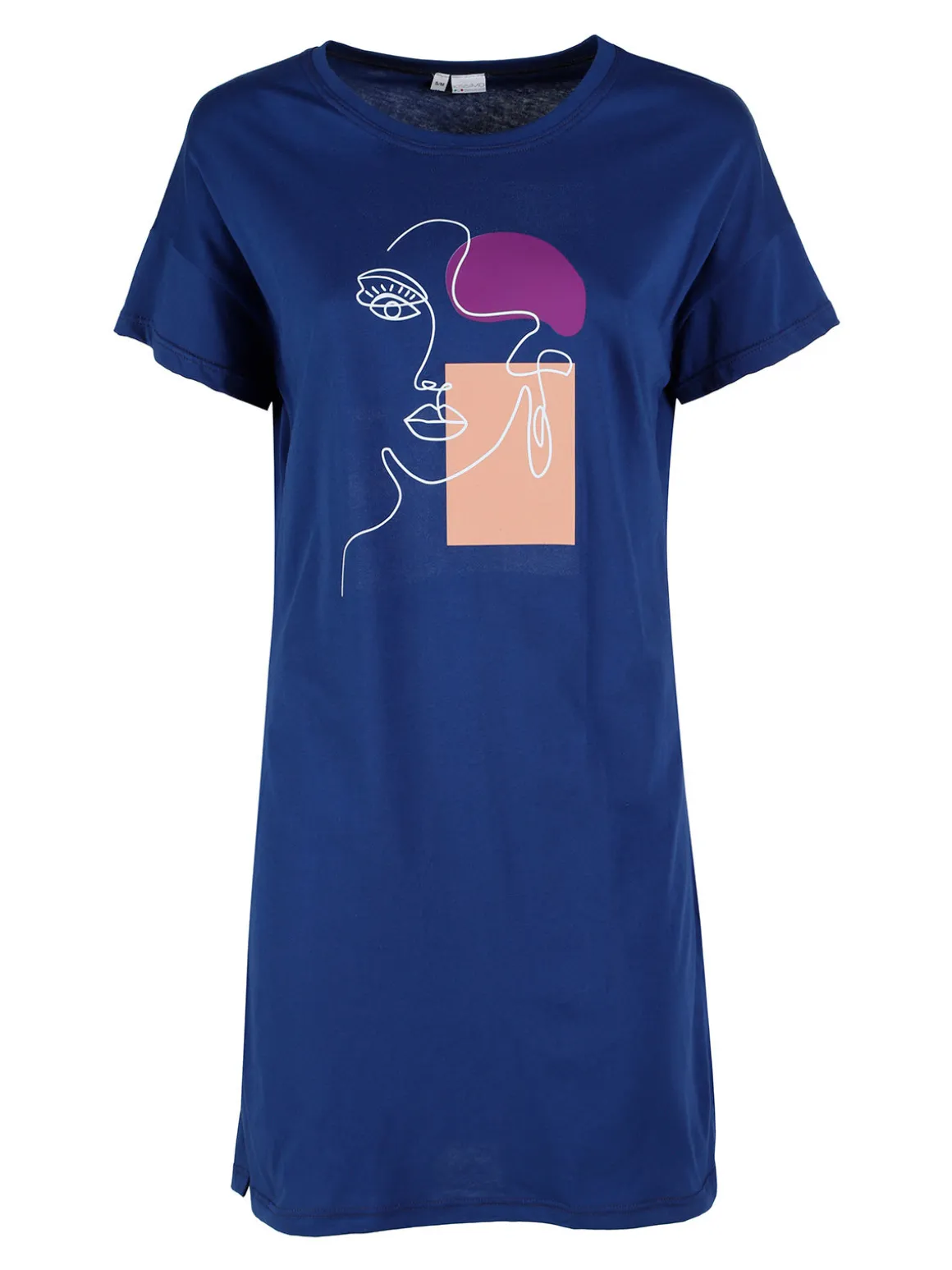 Kissimo Vestito da donna in cotone a maniche corte