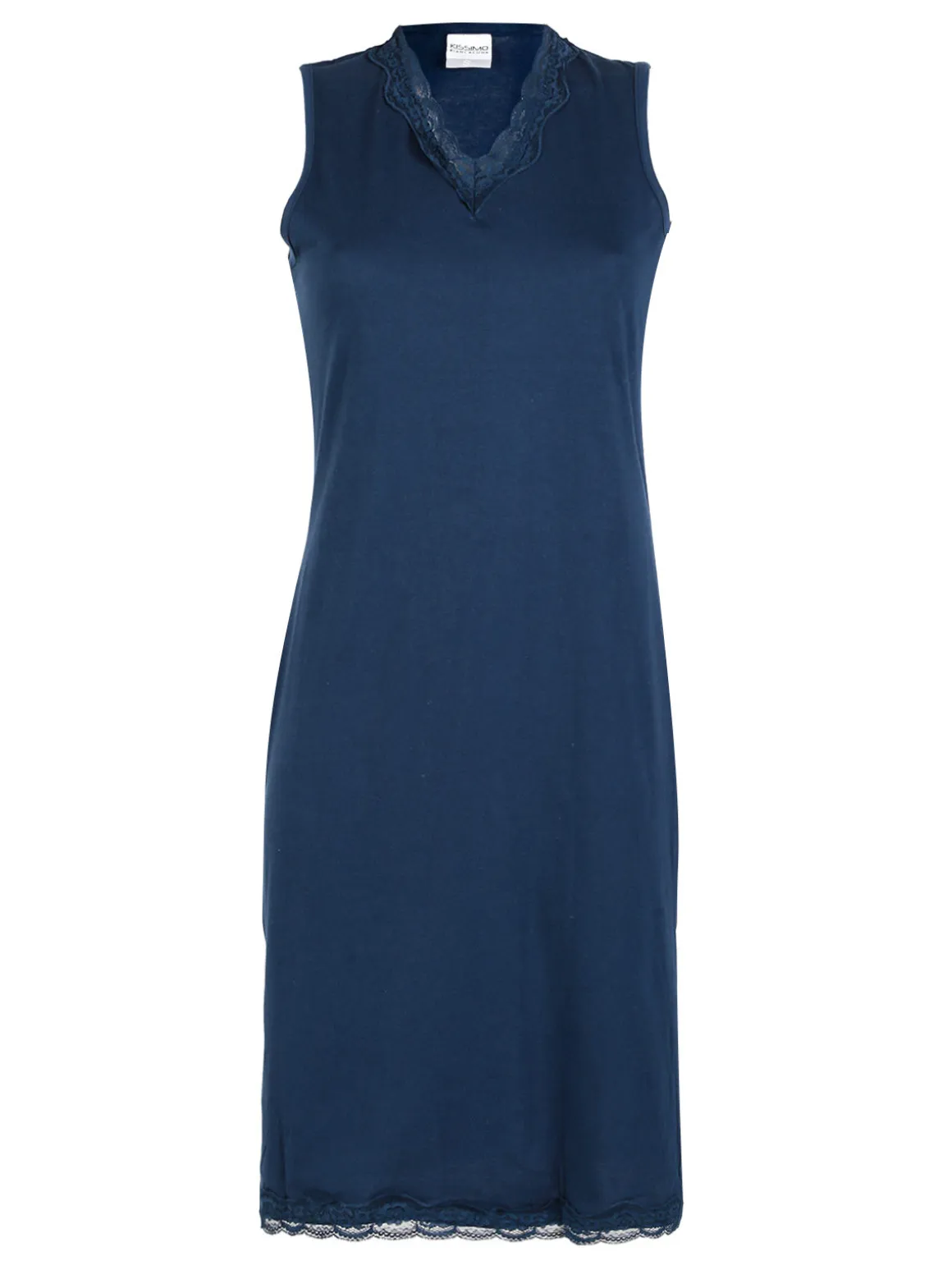 Kissimo Vestito da donna in cotone a spalla larga con pizzo