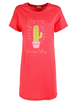 Kissimo Vestito donna in cotone a maniche corte