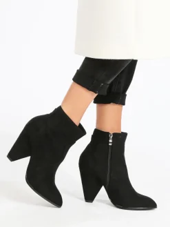 Kiss Kriss Tronchetti donna scamosciati con tacco