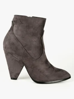 Kiss Kriss Tronchetti donna scamosciati con tacco