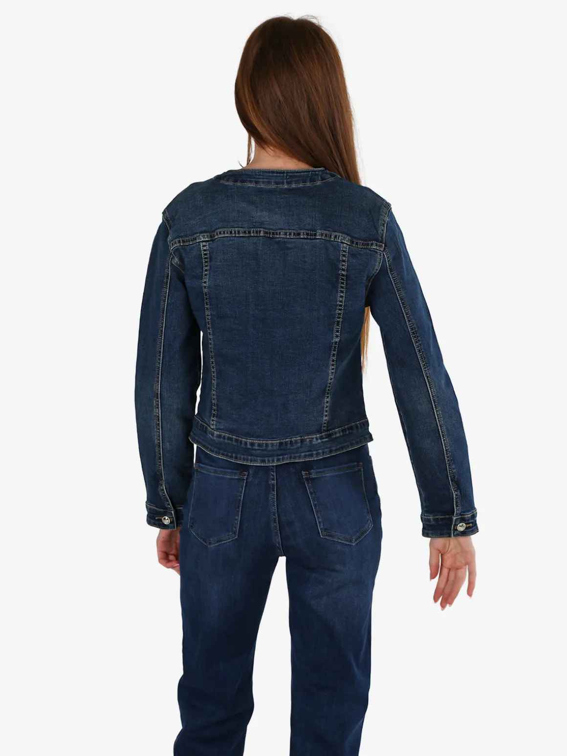 Kiss Pink Giacca donna in jeans