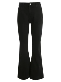 Kiss Pink Jeans donna a palazzo - nero
