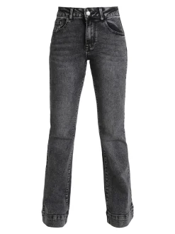 Kiss Pink Jeans donna push up a zampa - nero