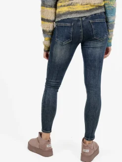 Kiss Pink Jeans donna skinny push up