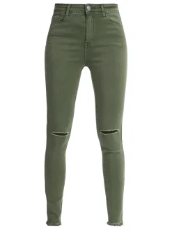 Kiss Pink Pantaloni donna elasticizzati con strappi