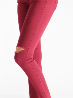 Kiss Pink Pantaloni sfrangiati con strappi