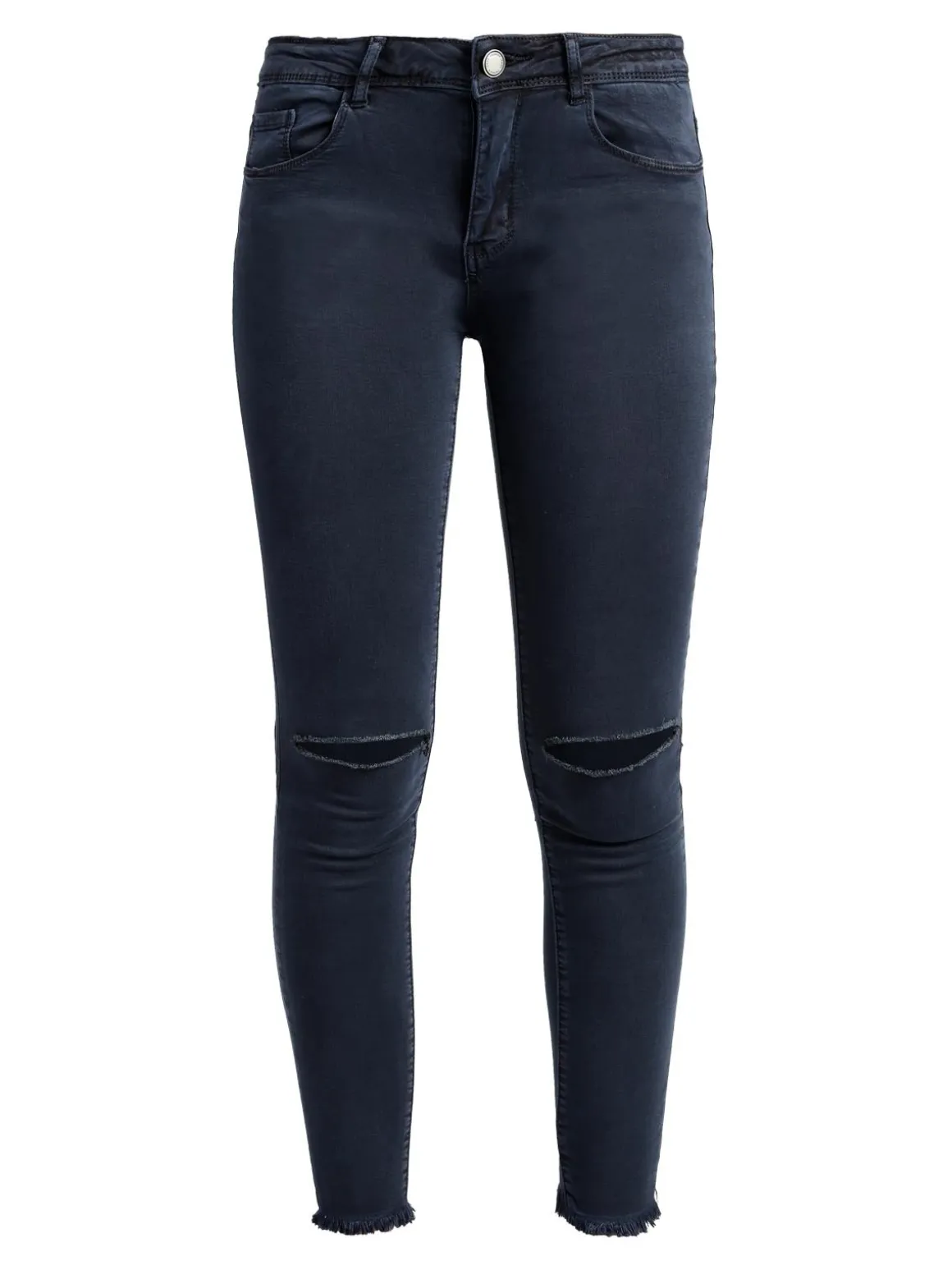 Kiss Pink Pantaloni slim fit con strappi