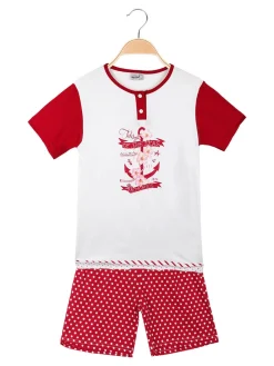 Kotton Pigiama corto in cotone da bambina