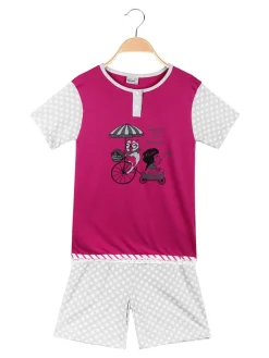 Kotton Pigiama corto in cotone da bambina