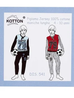 Kotton Pigiama lungo bambino in cotone