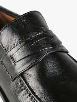 La Cuoieria Mocassini in pelle da uomo - nero