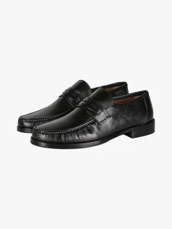 La Cuoieria Mocassini in pelle da uomo - nero